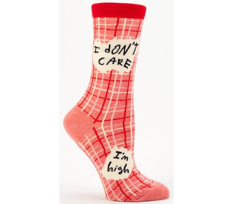 Blue Q chaussettes pour femmes 'I don't care, I'm high'