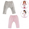 Corolle Corolle Ma Corolle set of 2 leggings grey and pink