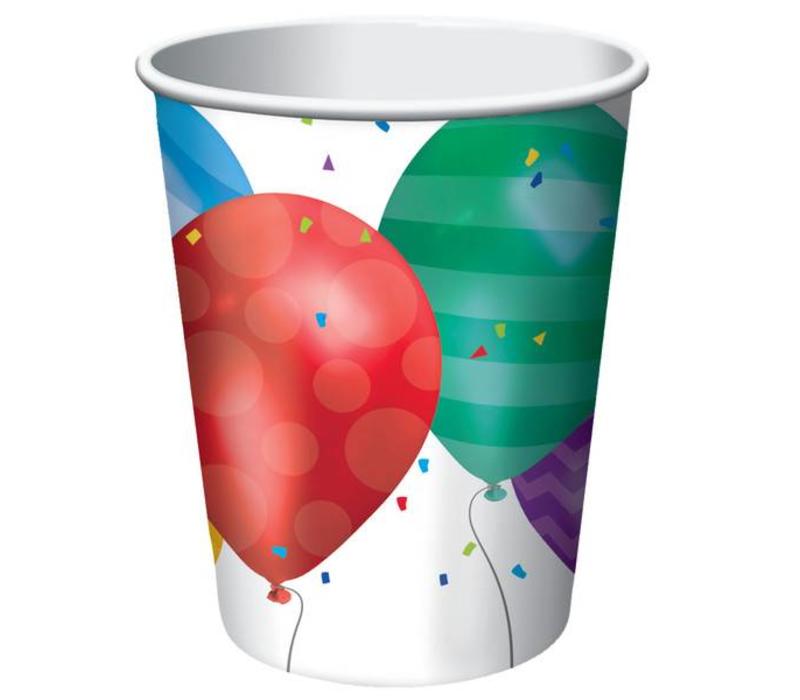 'Happy Birthday Ballonnen' Drinkbekers