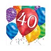 Creative Party Happy birthday balloons servetten 40 jaar