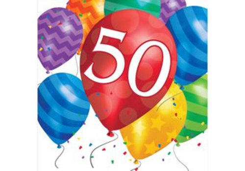 Creative Party 'Happy Birthday 50Years' Servetten