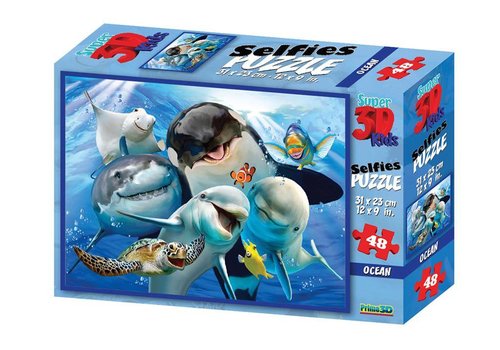 Prime3D Prime 3D Puzzel Ocean Selfie 48 st