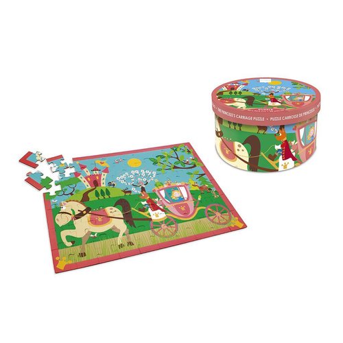 Scratch Puzzle Voiture De Princesse 60 Pièces 