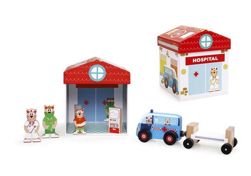 Scratch Scratch Preschool : Boîte de jeu Hôpital Play & Store