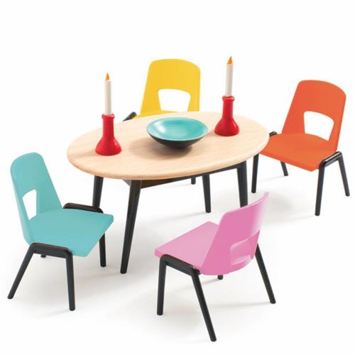 Djeco Furniture for Doll House The Dining Room 