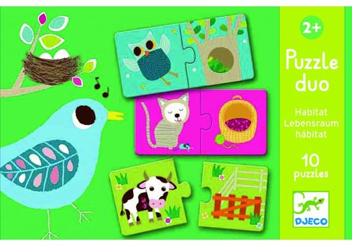 Djeco Djeco Puzzle Habitat des animaux