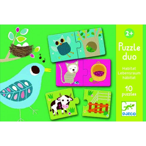 Djeco Puzzel Dierenhabitat 