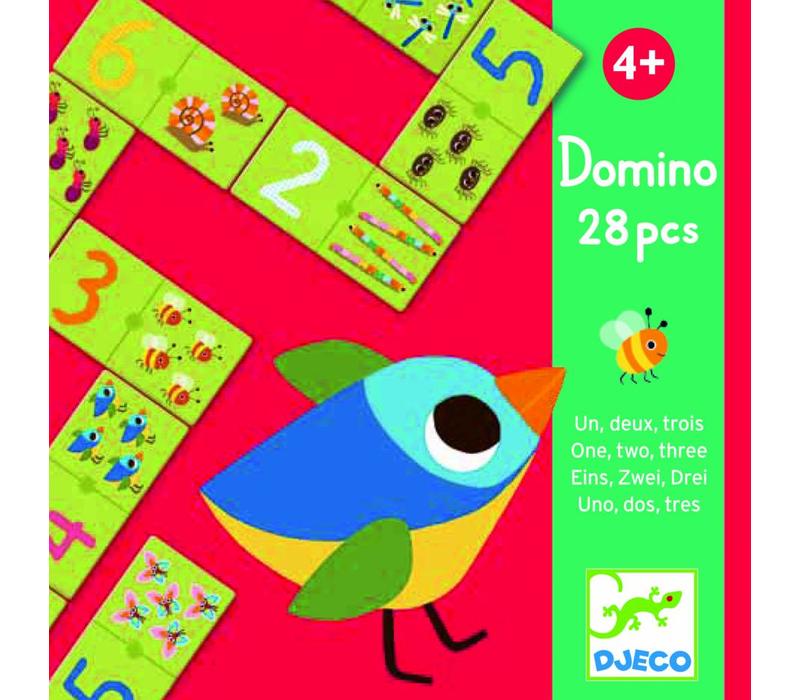 Djeco domino één, twee, drie