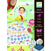 Djeco Set de tampons Belles filles de fleurs