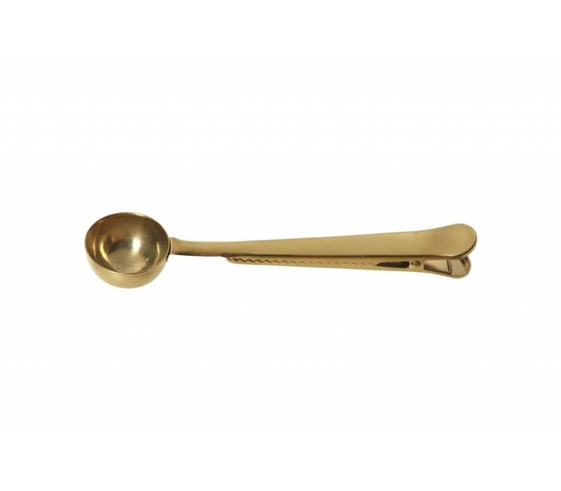 Hay Clip Clip With Spoon Brass