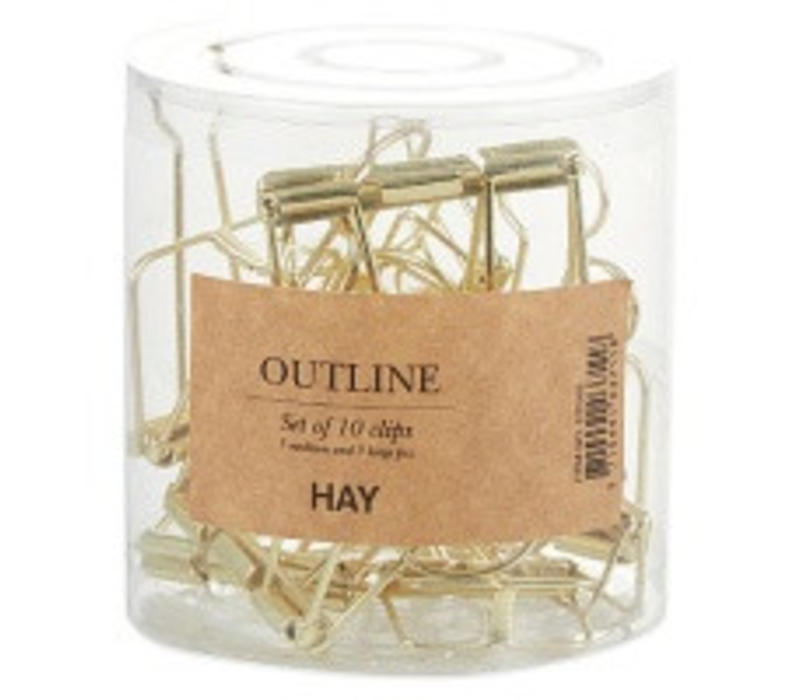 Hay Outline Set of 10 Clips