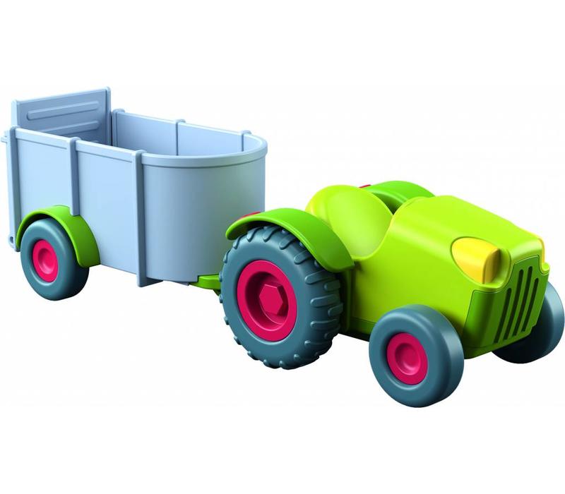 Haba Little Friends Tracteur avec Remorque