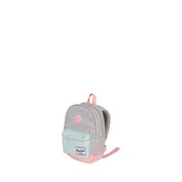 Herschel Heritage Mini Light Grey Crosshatch/Yucca/Peach Rubber