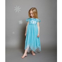 Travis Boutique Elsa sneeuwprinsessenjurk 7 - 8 jaar