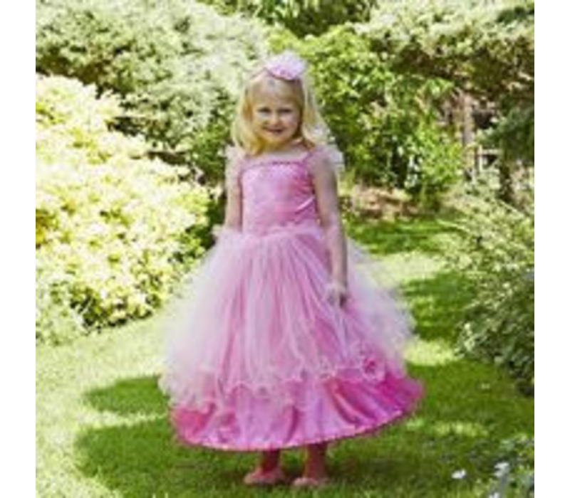 Travis Designs Pink Sweetheart Prinsessenjurk met Haarband 3 - 5 jaar