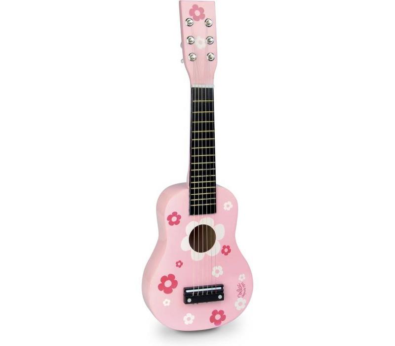 Vilac Roze Gitaar met Bloemen