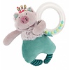 Moulin Roty Moulin Roty 'Les Pachats' Ring-Rammelaar Kat Grijs-Blauw