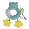 Moulin Roty Moulin Roty 'Les Pachats' Blauwe Ring-Rammelaar Kat Met Bijtplaatjes