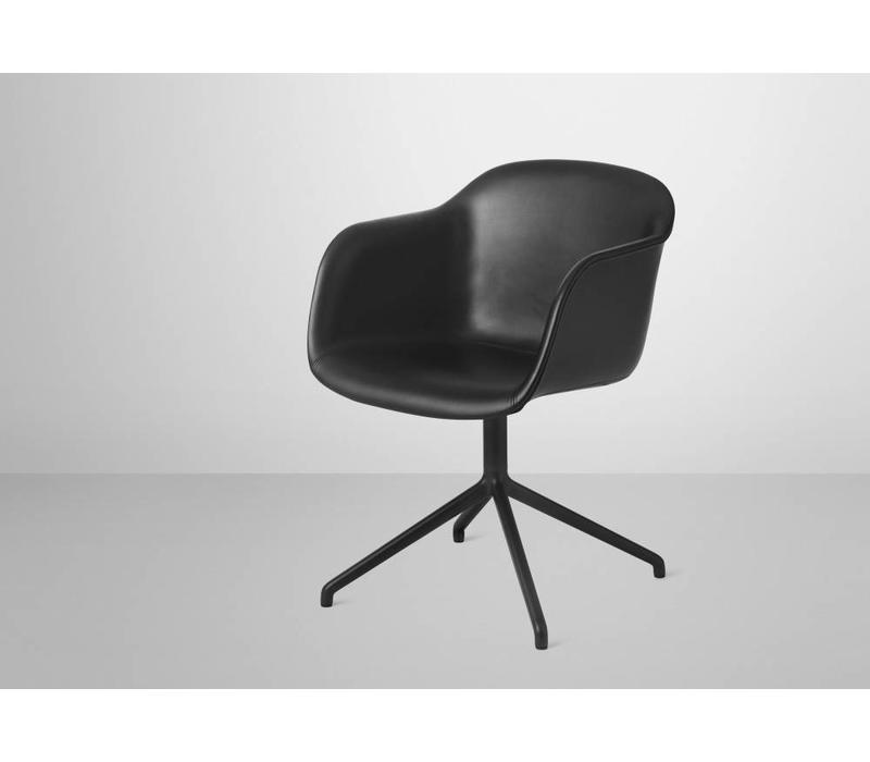 Muuto Fiber ArmChair Swivel Silk Black