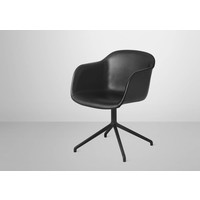 Muuto Fiber ArmChair Swivel Silk Black