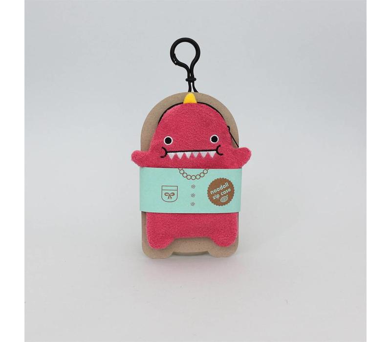 Noodoll Dino pink GSM hoesje/portemonnee