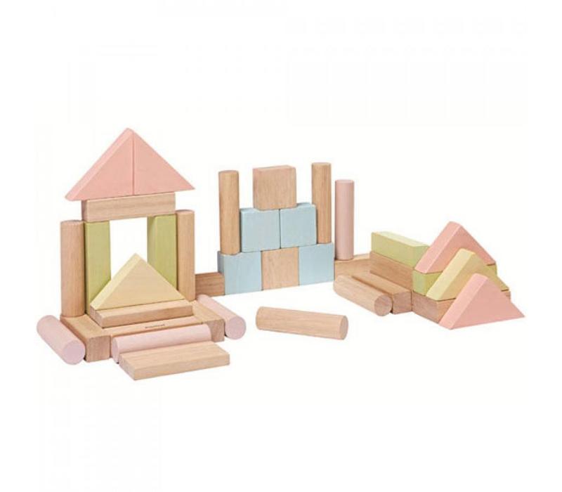 Plan Toys 40 Blokken Pastel