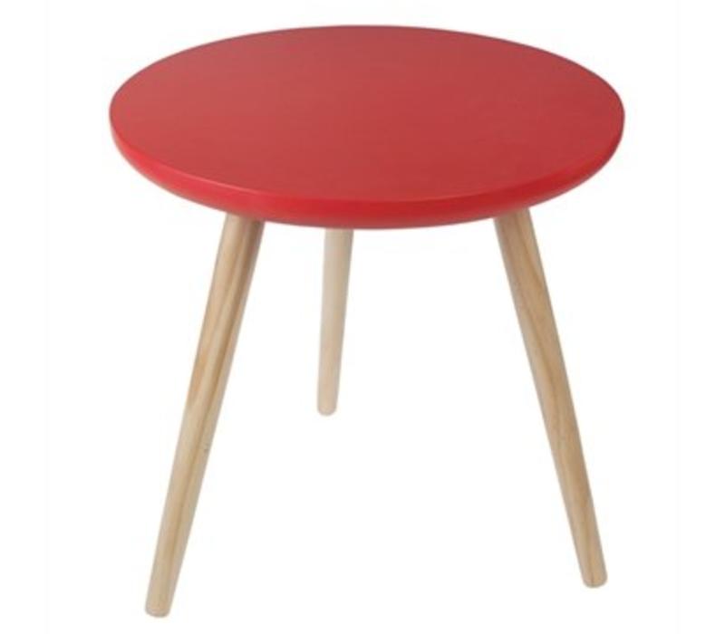 Rex International Round Red Side Table