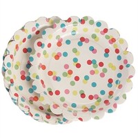 Rex International 8 Confetti Plates