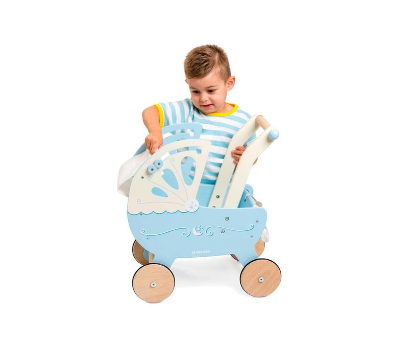 Le Toy Van Moonlight Pram Blue