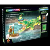 Laser Pegs Creatures Swamp Survival Aligator