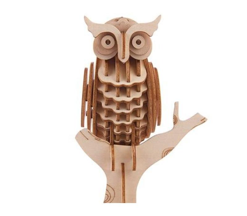 Kikkerland Owl 3D Wooden Puzzle