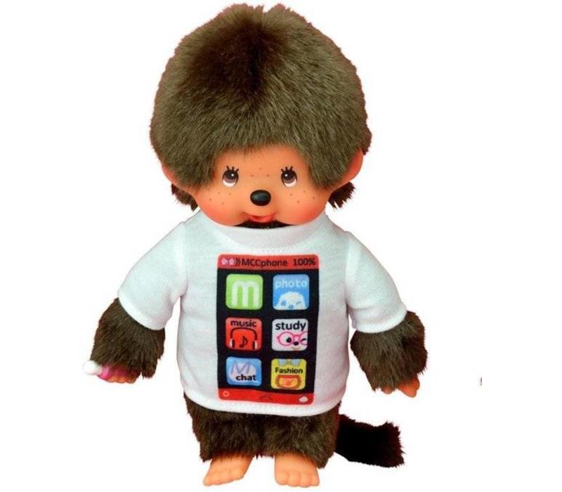 Monchhichi Boy With T-Shirt Smartphone 20 cm