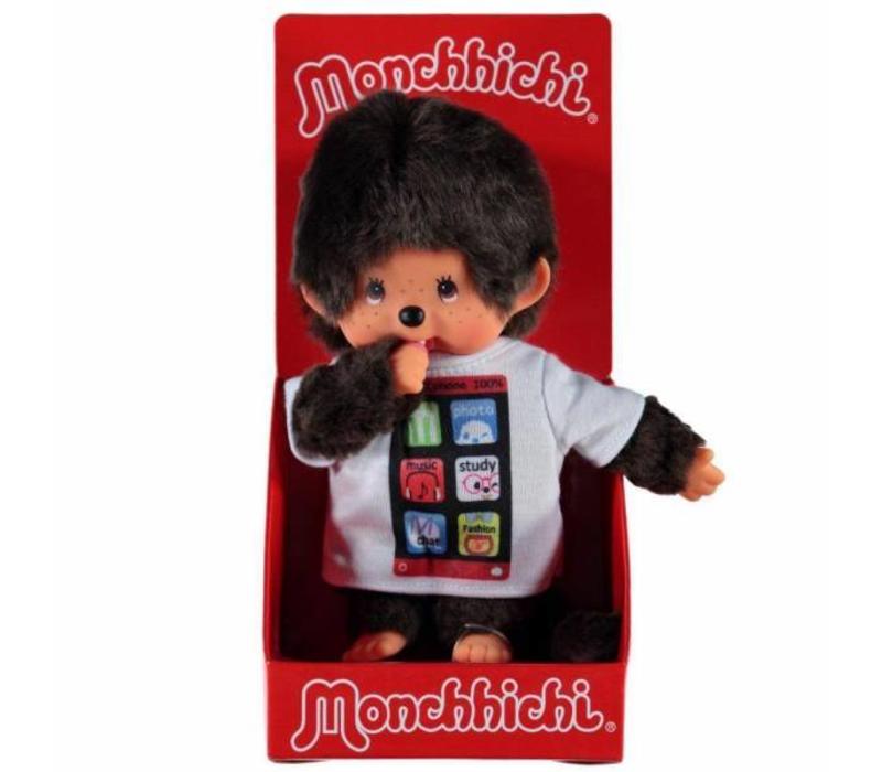 Monchhichi Jongen Met T-Shirt Smartphone 20 cm