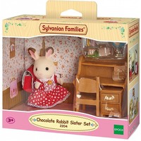 Sylvanian Families Fille Lapin Chocolat & Bureau