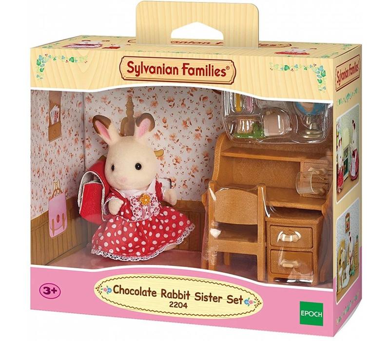 Sylvanian Families Set Zus Chocoladekonijn met Bureau