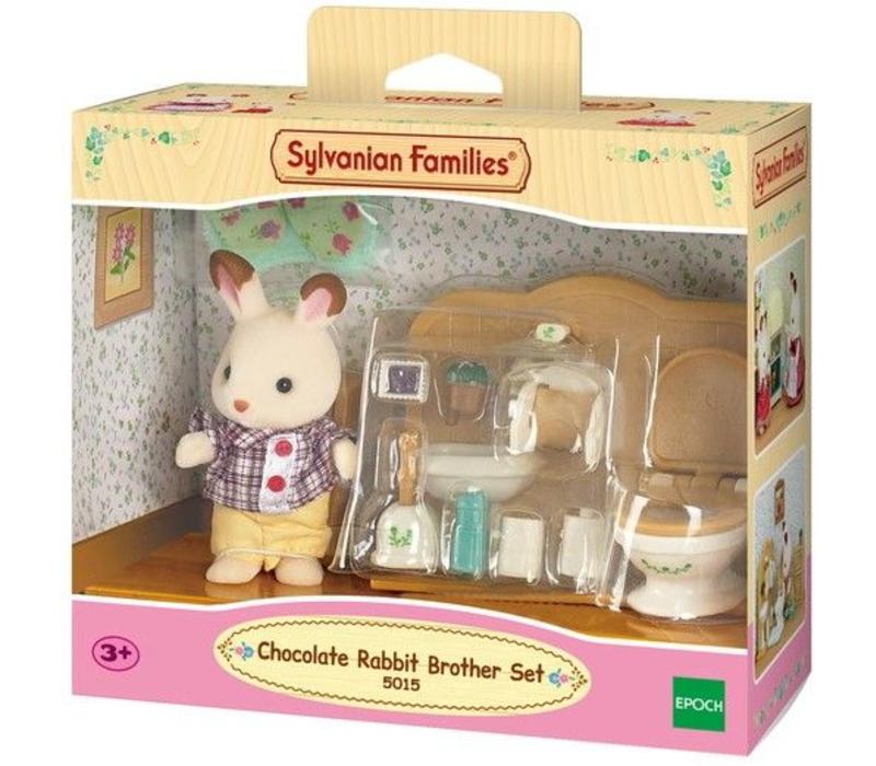 Sylvanian Families Set Broer Chocoladekonijn met Badkamer