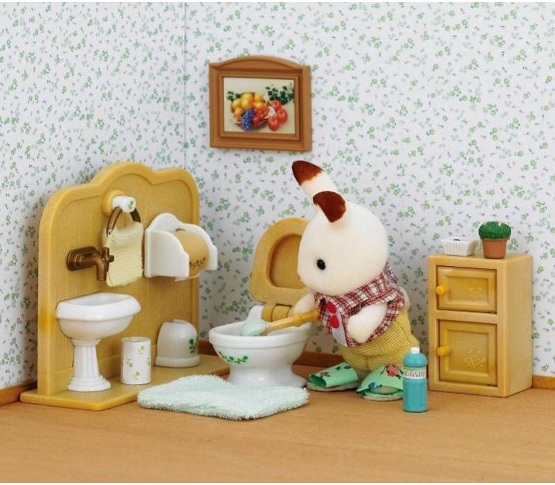 Sylvanian Families Set Broer Chocoladekonijn met Badkamer