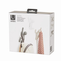 Umbra Buddy Hook Wall Coat Rack Multicolor Grey