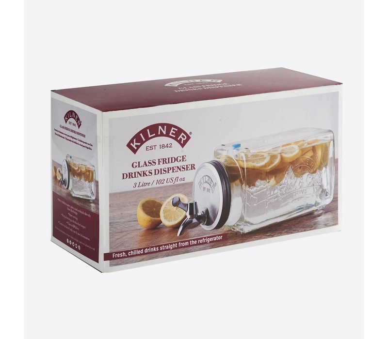 Kilner Distributeur de Boisson pour Frigo 3L