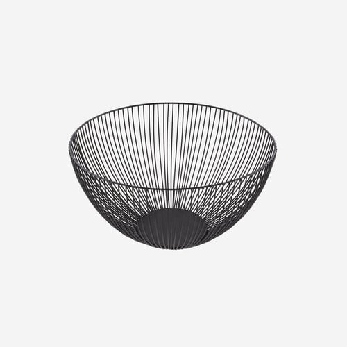 Point Virgule Wire Basket Black 25cm 
