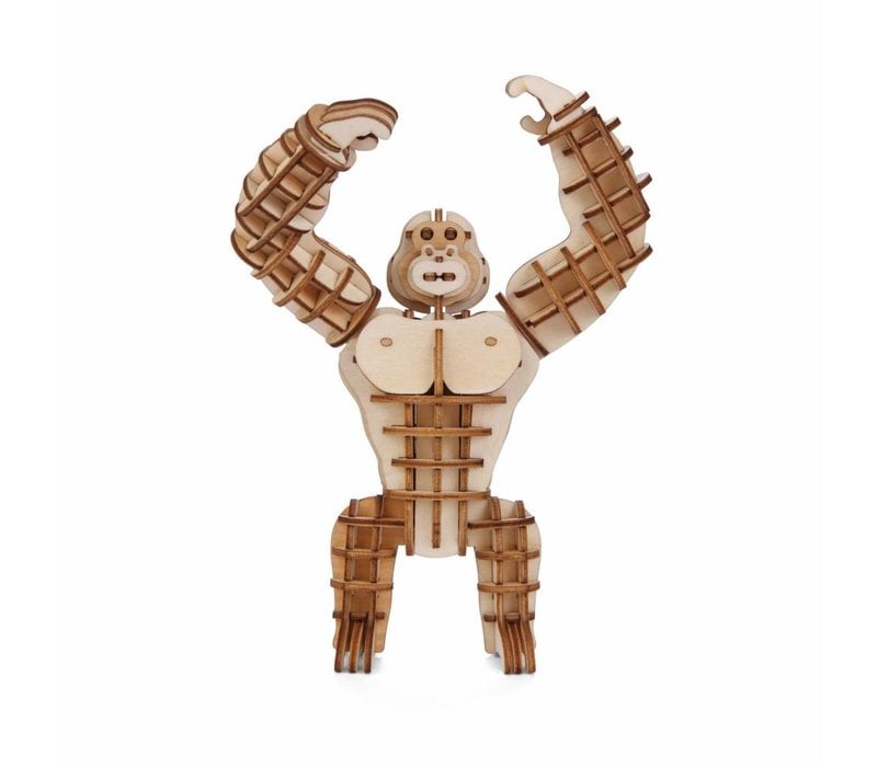 Kikkerland 3D Wooden Puzzle Gorilla