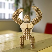 Kikkerland 3D Houten Puzzel Gorilla