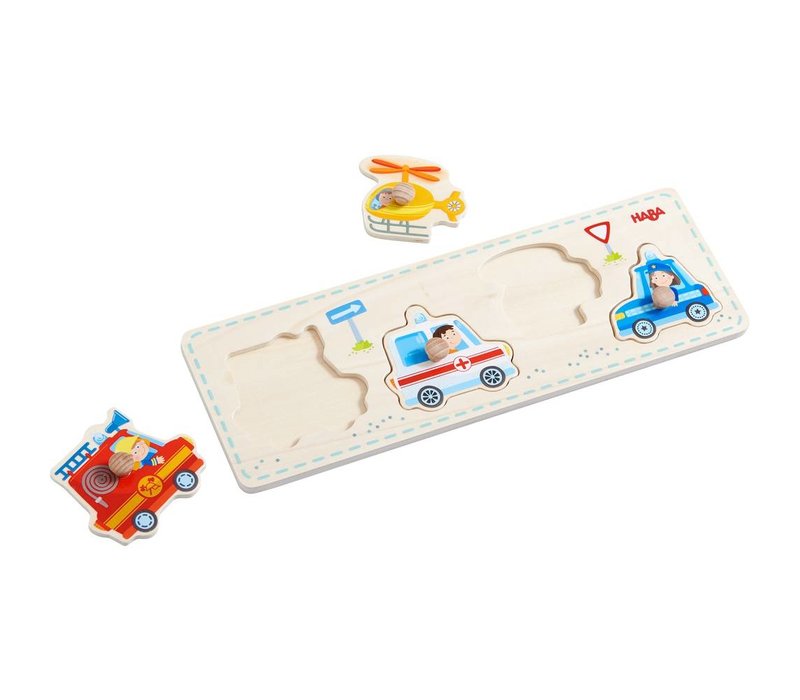 Haba Clutching Puzzle Rescue Vehicles