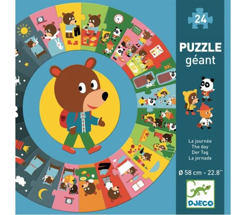 Djeco Puzzle Géant La Journée