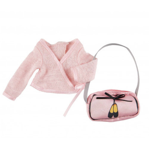 Kruselings Veste Rose Cache Coeur avec Sac 