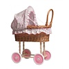 Egmont Toys Egmont Toys Poppenwagen in Riet met Bloemenbekleding