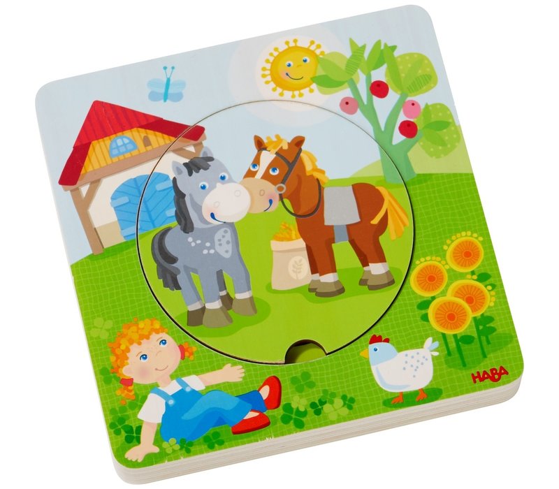 Haba Wooden Puzzle Farm Friends