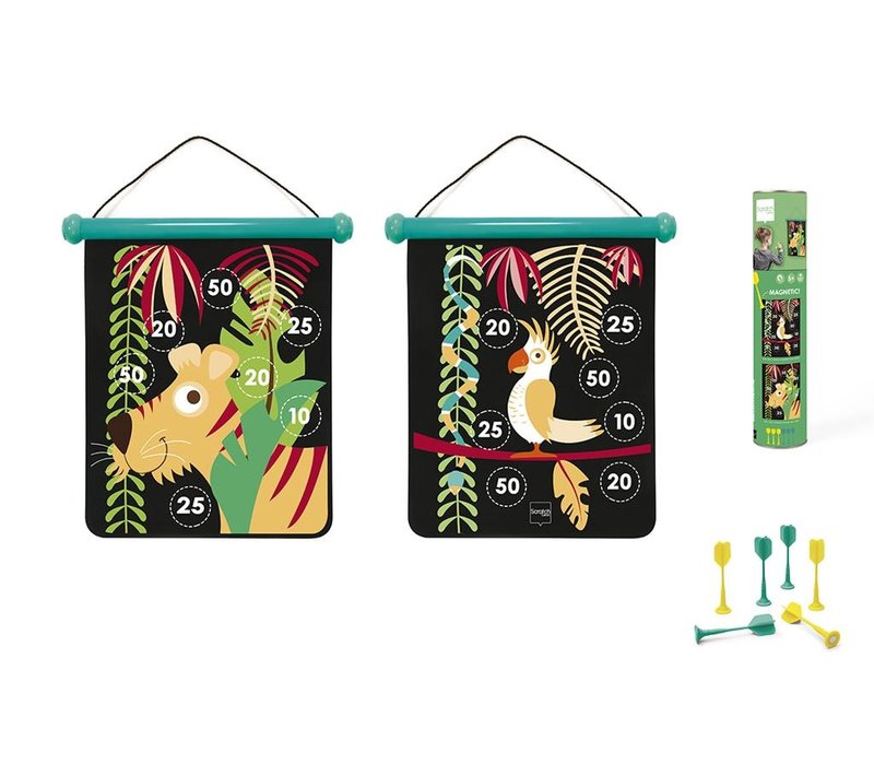 Scratch Jeu de fléchettes magnétiques 'Jungle tropicale' Medium