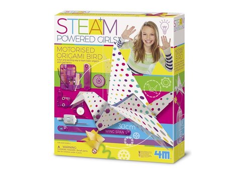 4M - STEAM toys 4M Steam: Powered Girls Motorized Origami bird