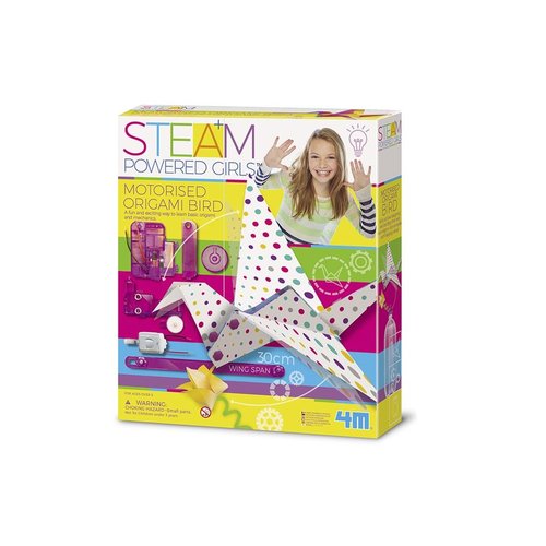 4M Steam: Powered Girls Motorized Origami bird 